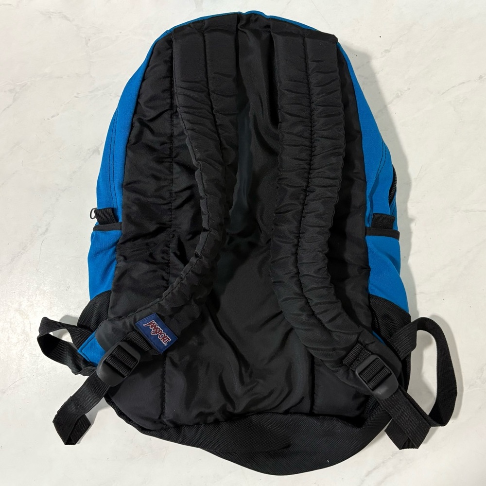 Vintage Deadstock Jansport Blue Backpack Y2K Travel Outdoor Hiking Old School - Picture 4 of 6